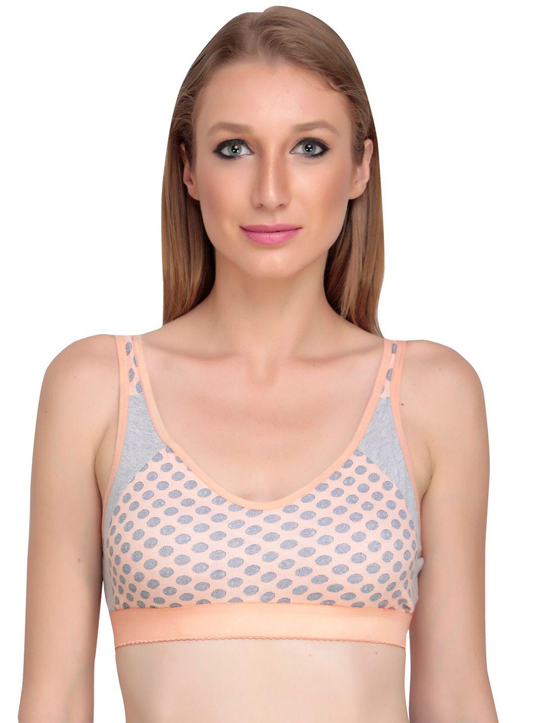 liigne printed full coverage workout bra with all day comfort