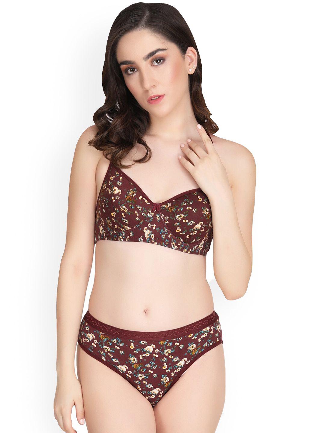 liigne printed padded lingerie set vc0364