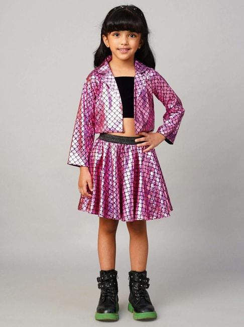 lil-drama-kids-pink-&-black-printed-full-sleeves-jacket-set