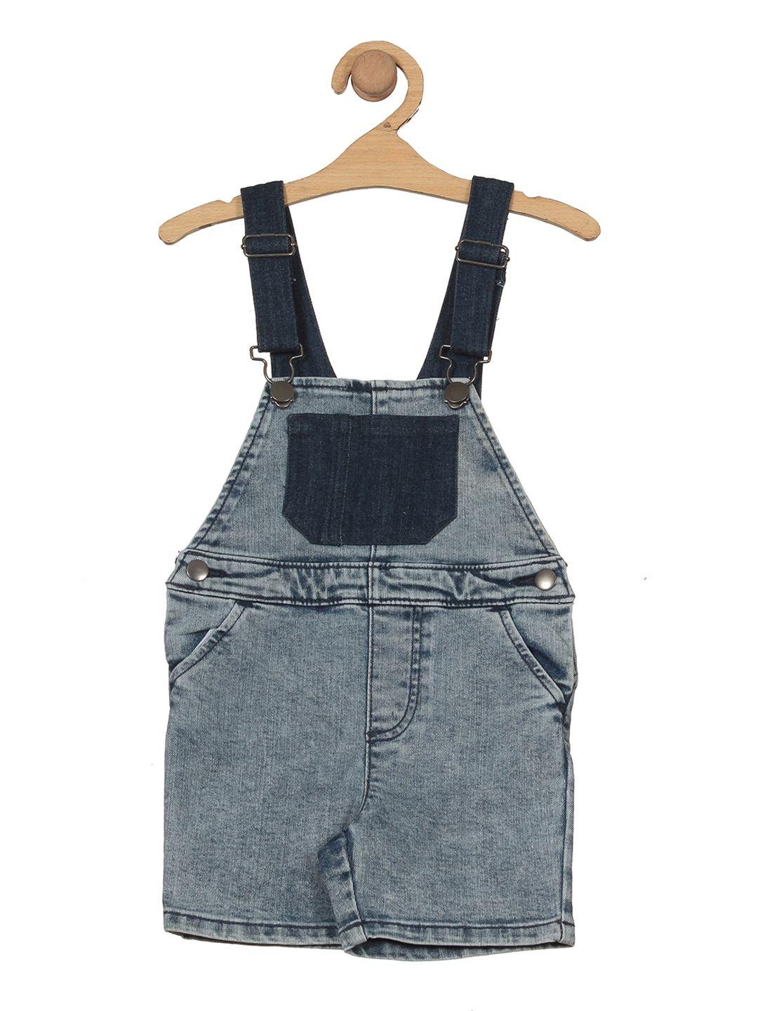 lil lollipop kids distressed relaxed fit denim dungaree