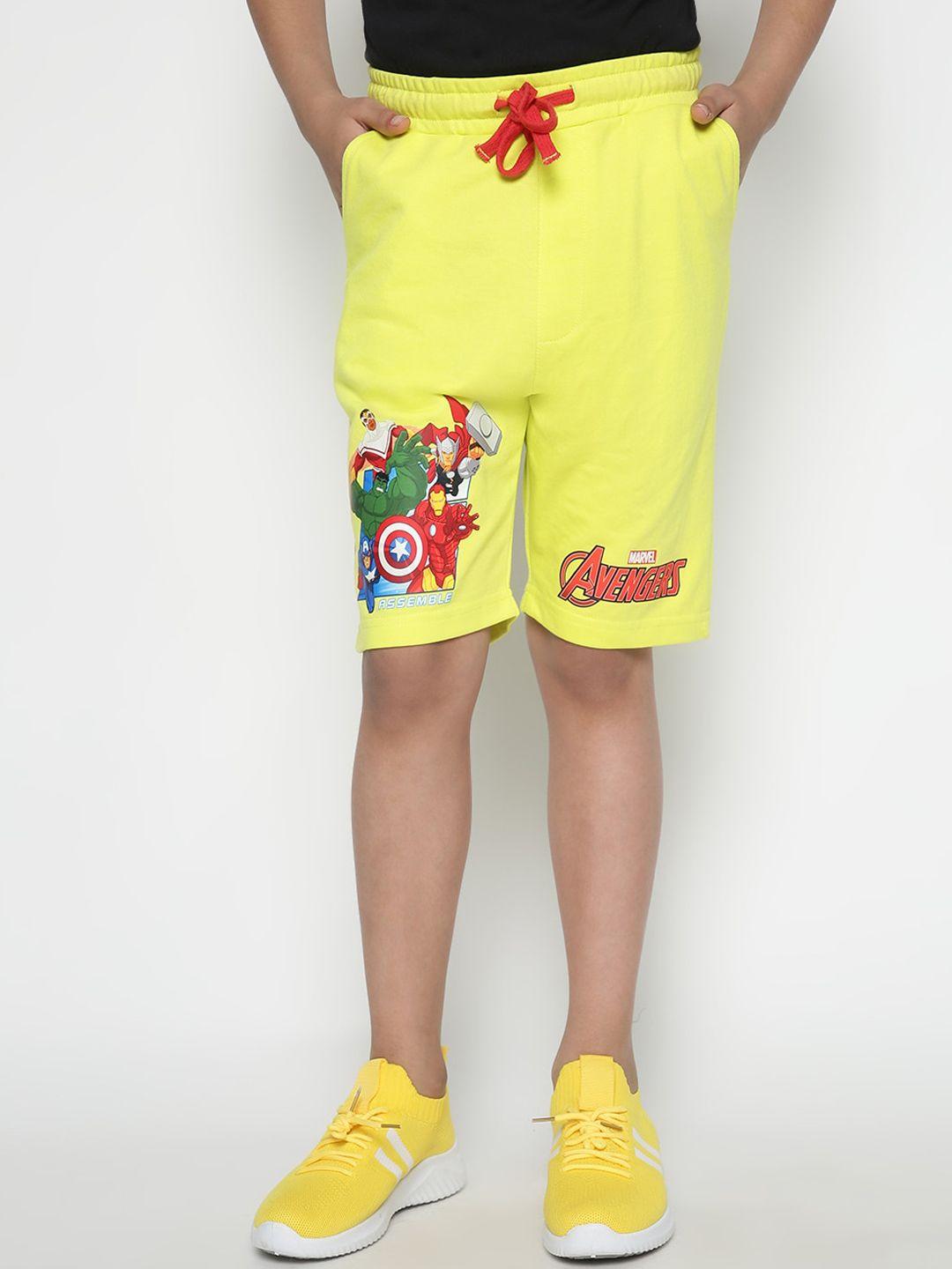 lil tomatoes boys avengers outdoor printed cotton shorts