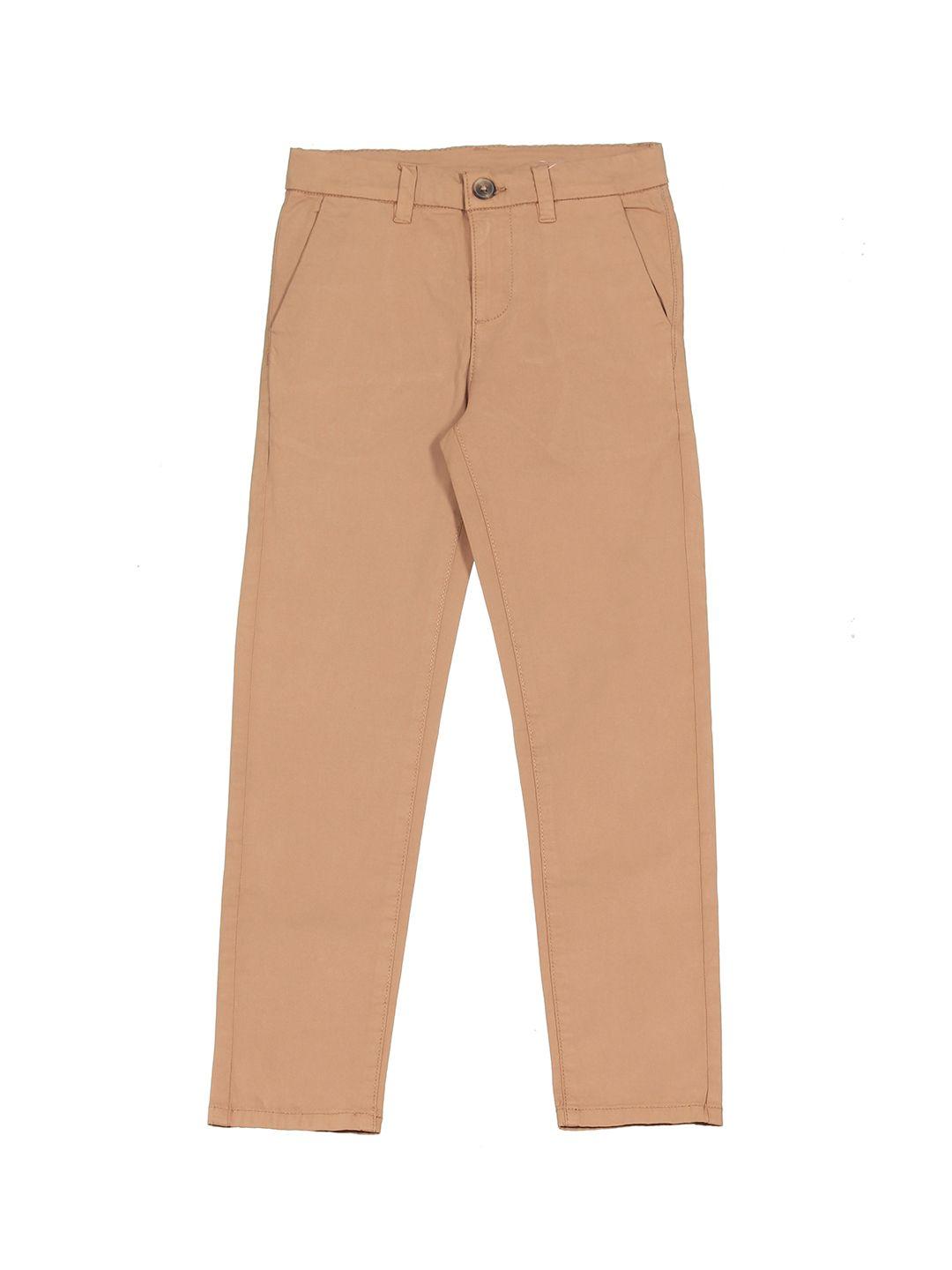 lil lollipop boys cotton straight fit chinos trousers