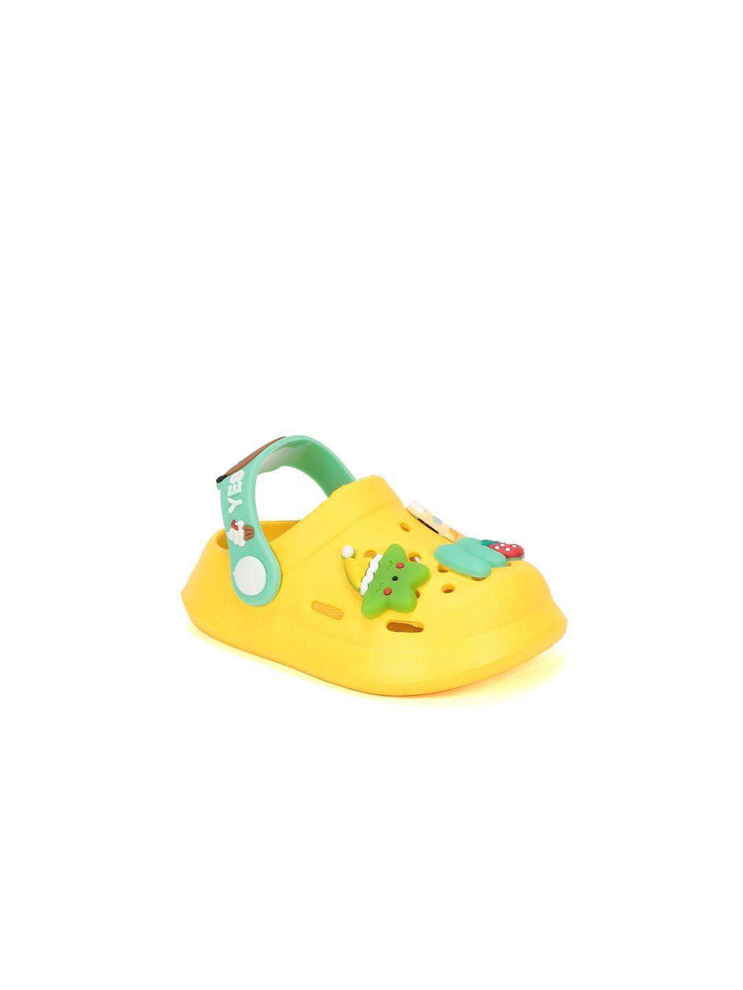 lil lollipop infants cartoon applique anti-slip clogs