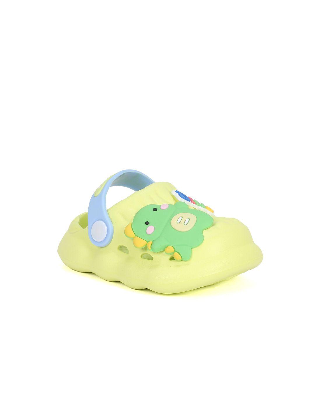 lil lollipop infants dinosaur applique anti-slip clogs