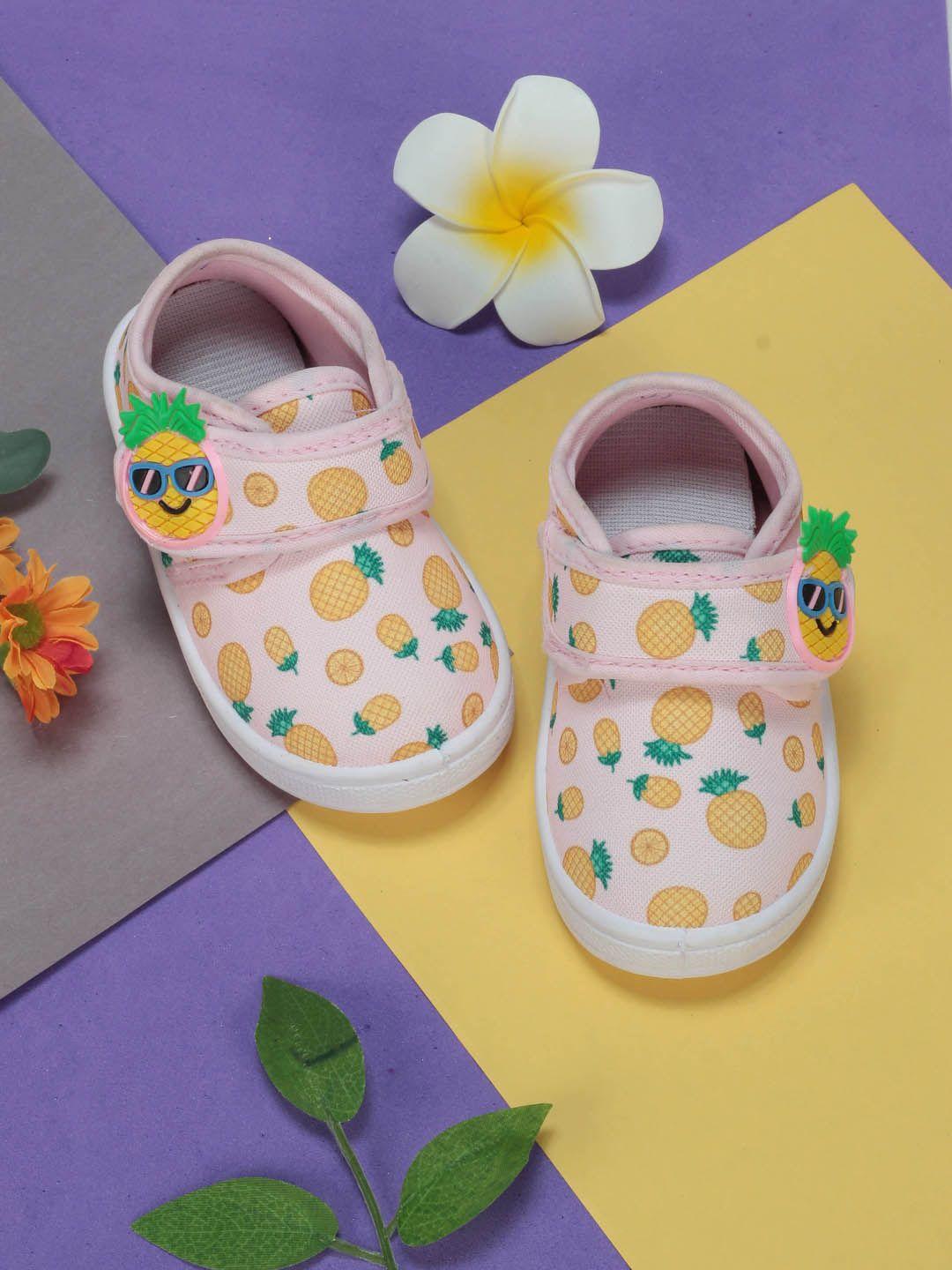 lil lollipop infants pineapple printed musical velcro sneakers