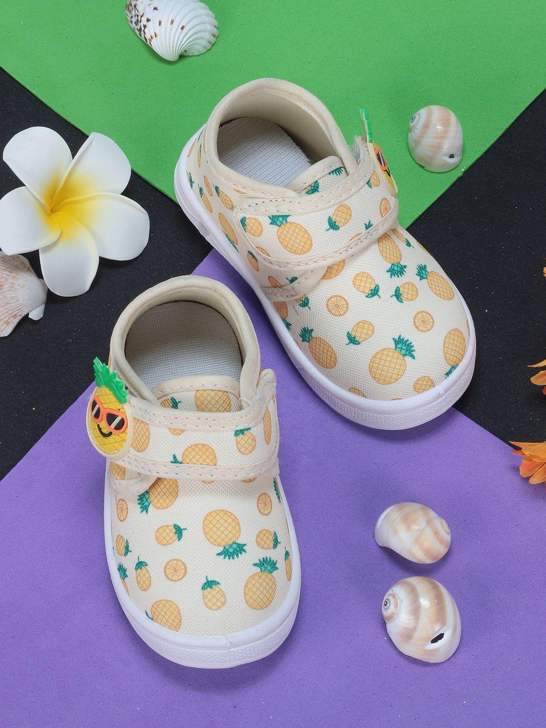 lil lollipop infants pineapple printed musical velcro sneakers