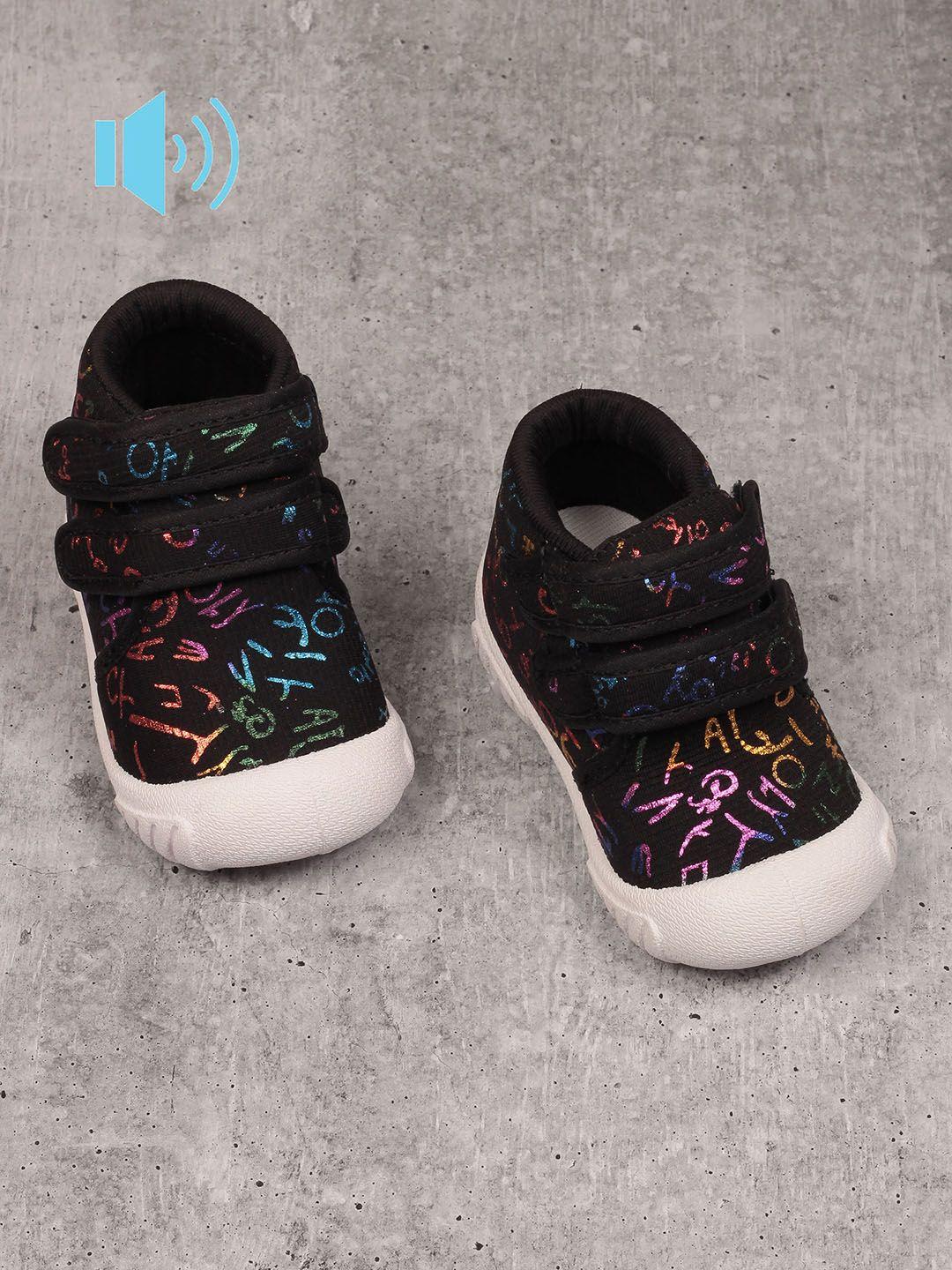 lil lollipop infants printed lightweight musical velcro sneakers