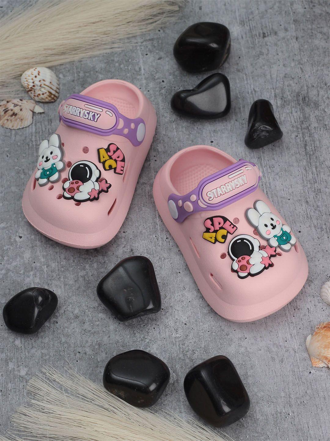 lil lollipop kids astronaut applique anti-slip rubber clogs