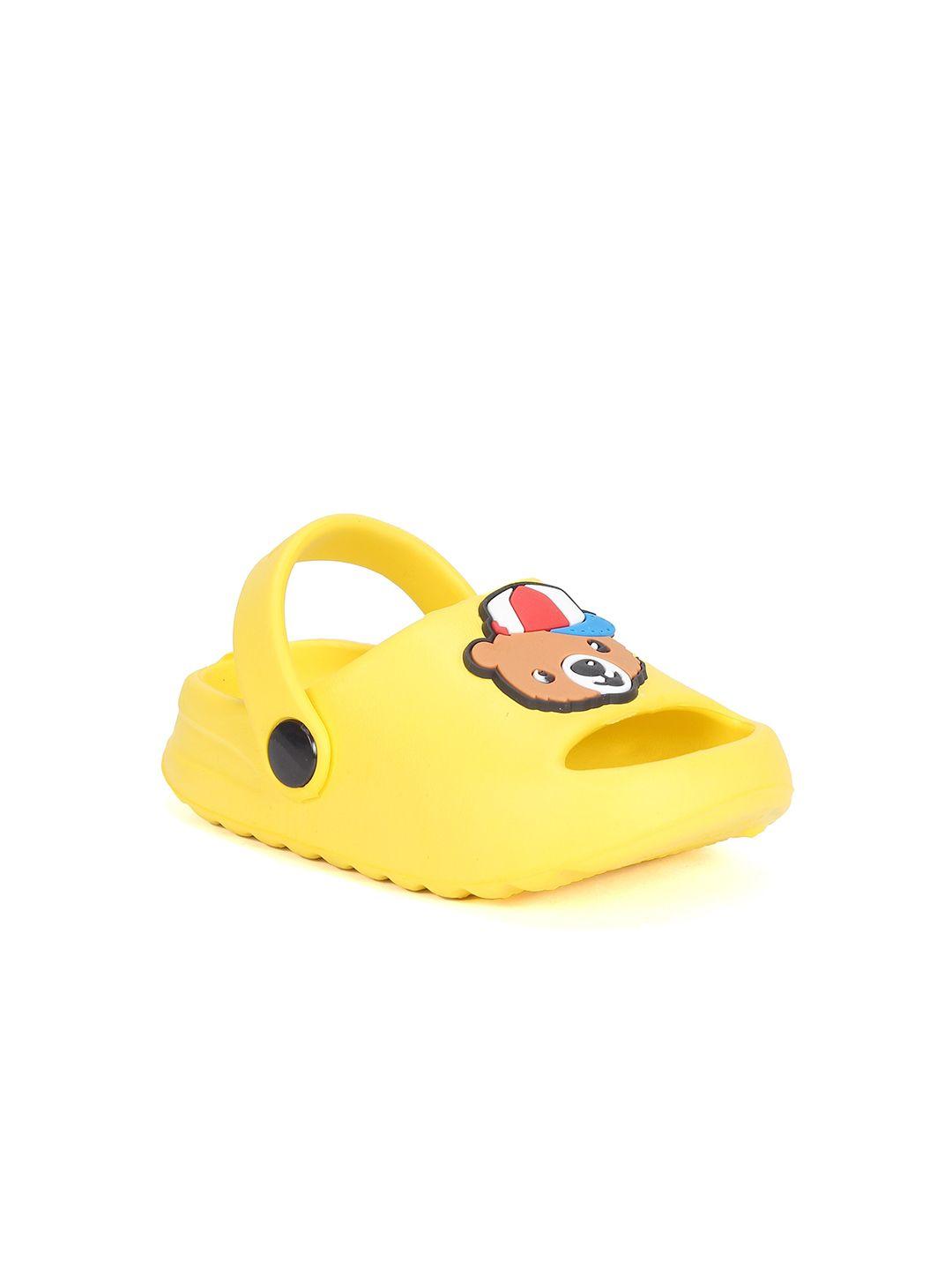 lil lollipop kids bear applique anti-slip clogs