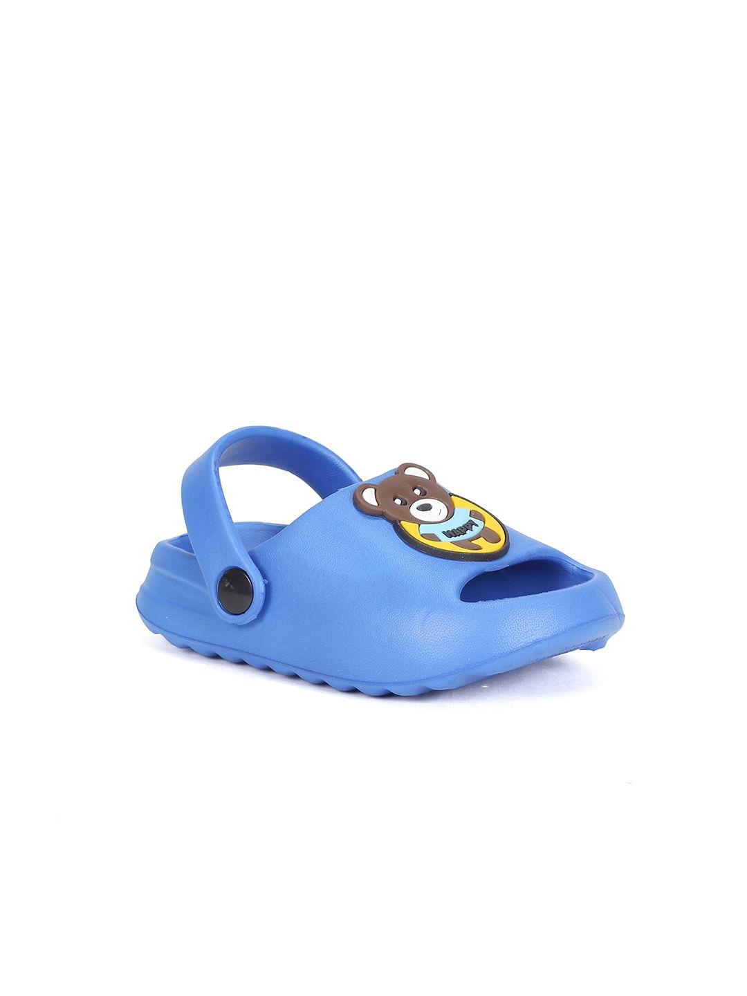 lil lollipop kids bear applique anti-slip clogs