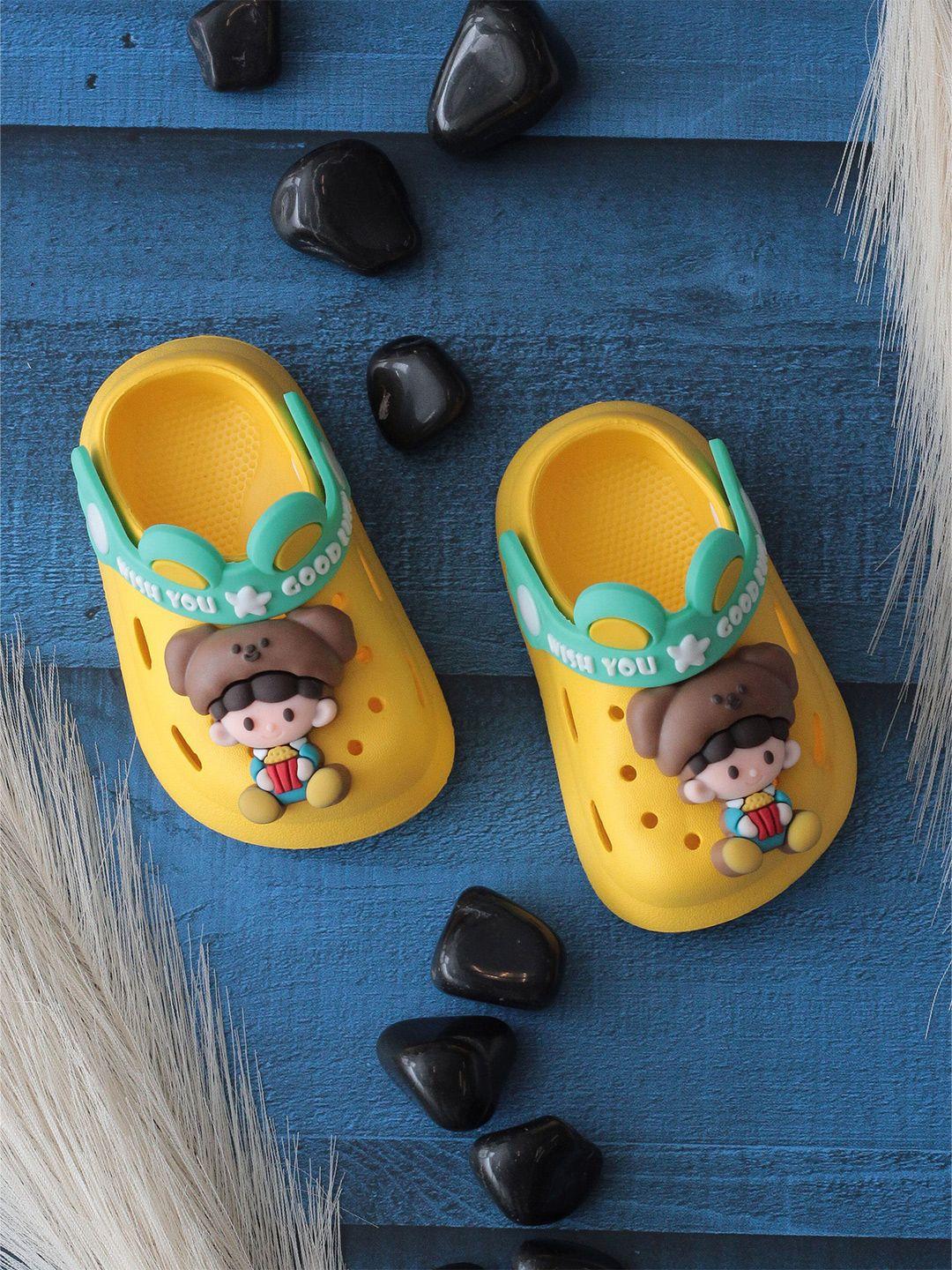 lil lollipop kids cartoon applique anti-slip clogs