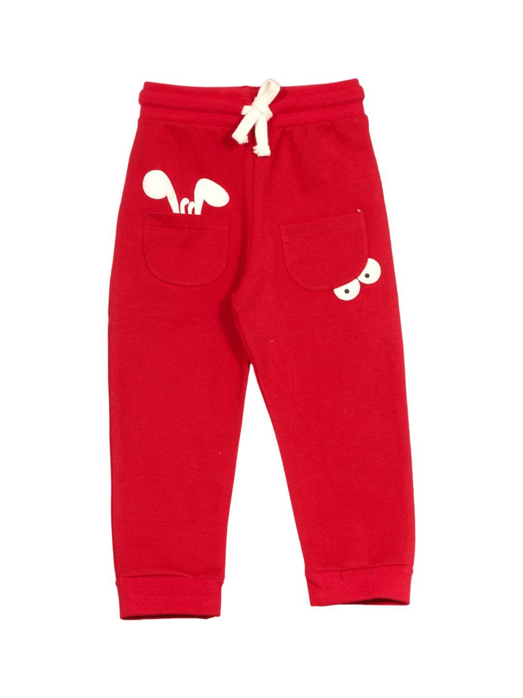 lil lollipop kids graphic printed pure cotton joggers