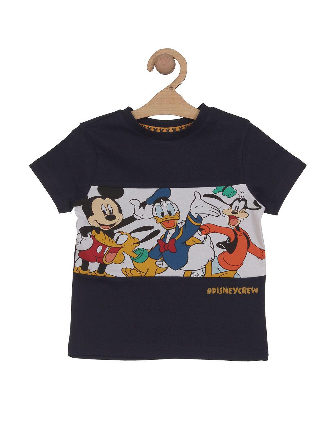 lil lollipop kids mickey mouse printed pure cotton t-shirt