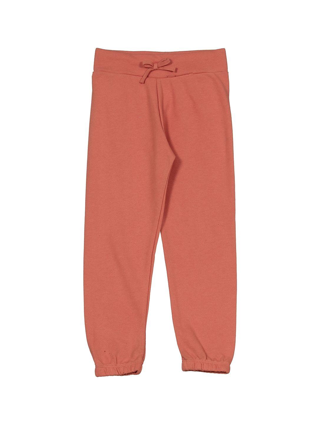 lil lollipop kids mid-rise cotton track pants