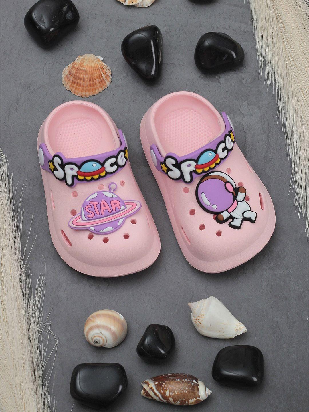 lil lollipop kids space astronaut applique anti-slip rubber clogs