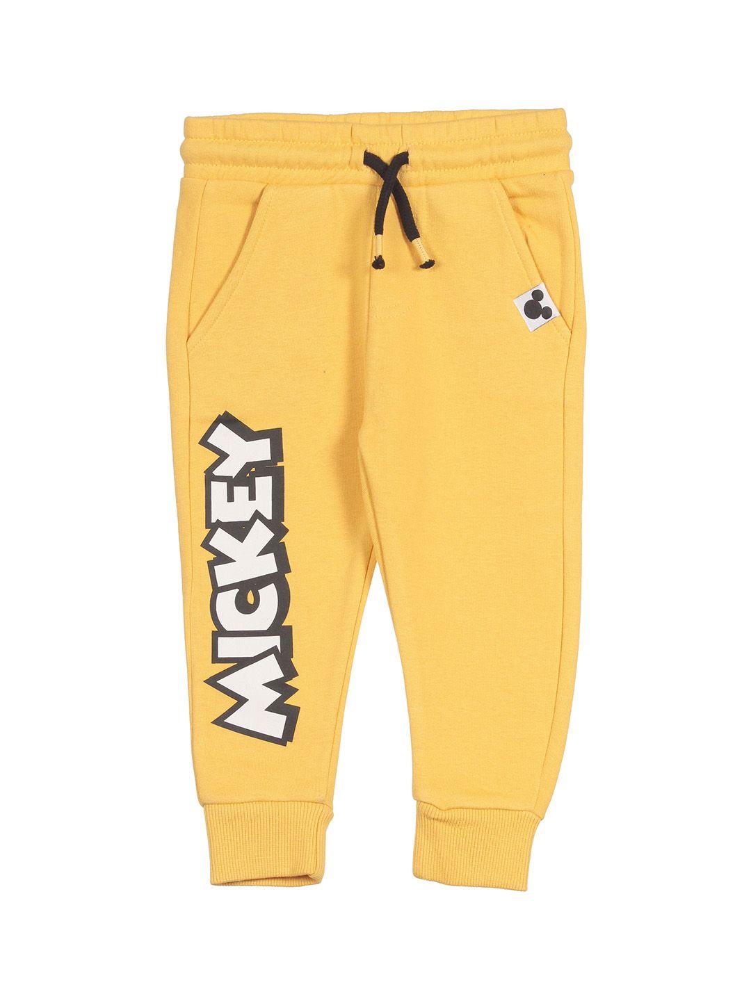 lil lollipop kids yellow printed joggers