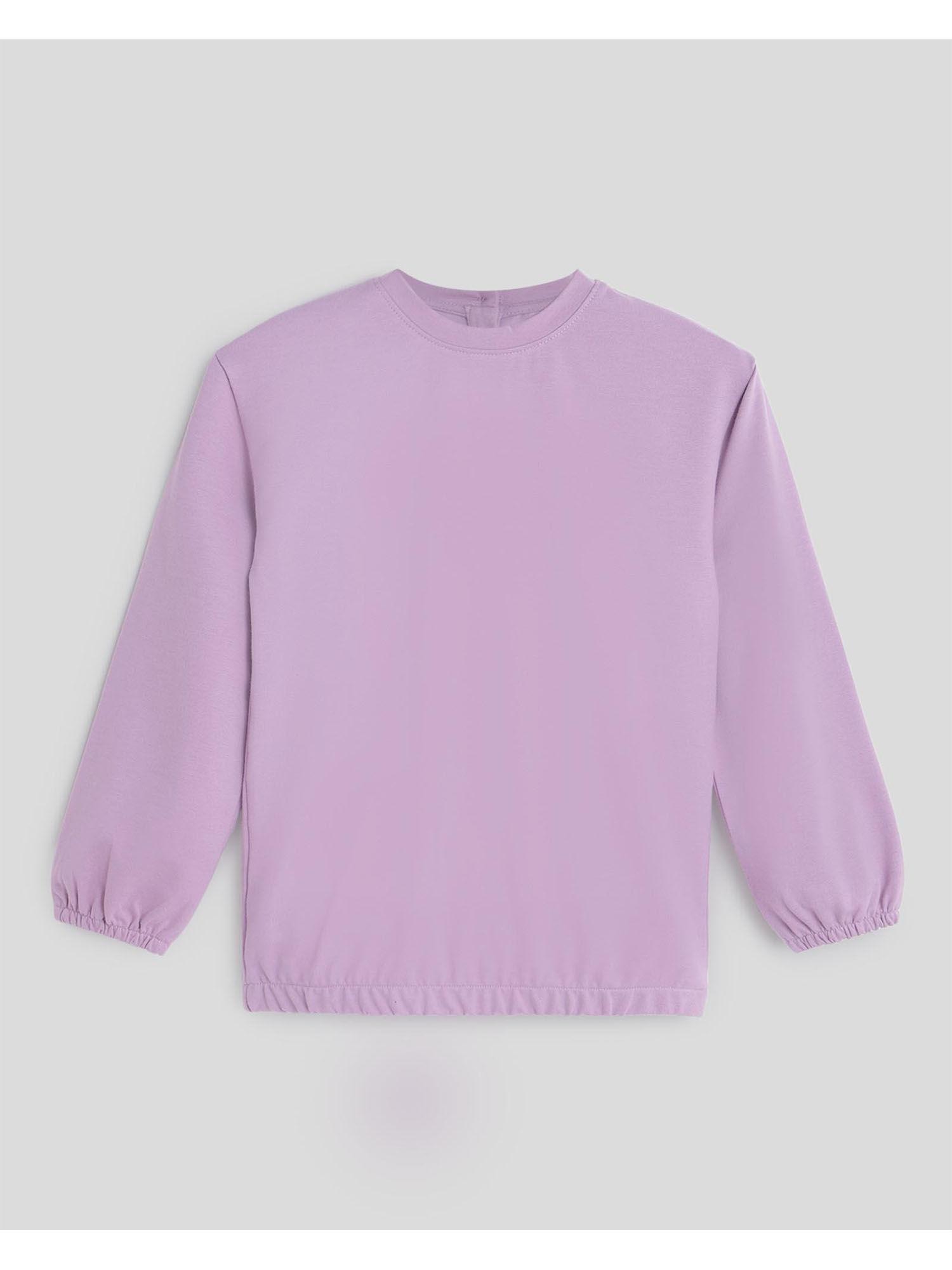 lilac drop shoulder sweatshirt