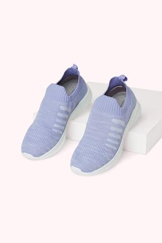 lilac self design casual women sport shoes