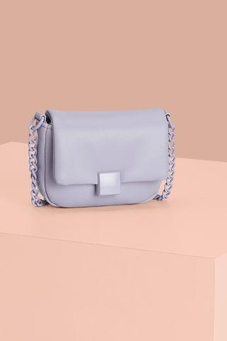 lilac solid casual pu women fashion bag