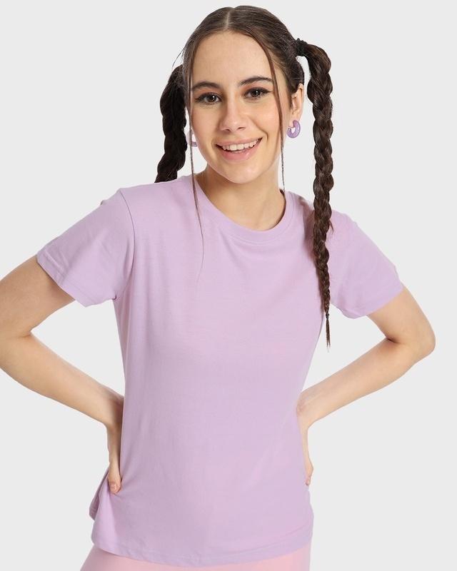 lilac bloom half sleeve t-shirt