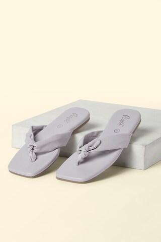 lilac flat sandals