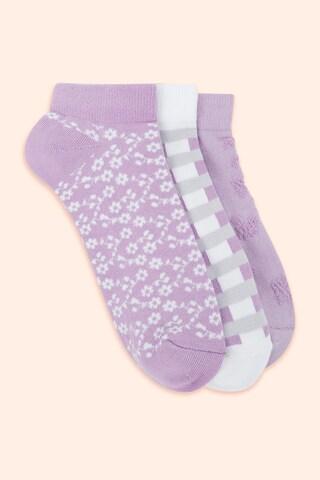 lilac multi design cotton nylon spandex socks