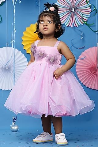 lilac organza dress for girls