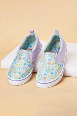 lilac print casual girls casual shoes