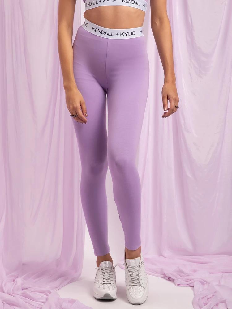 lilac printed skinny fit legging