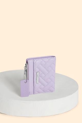 lilac solid casual cotton women wallet