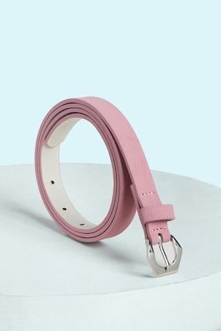 lilac solid pu belt