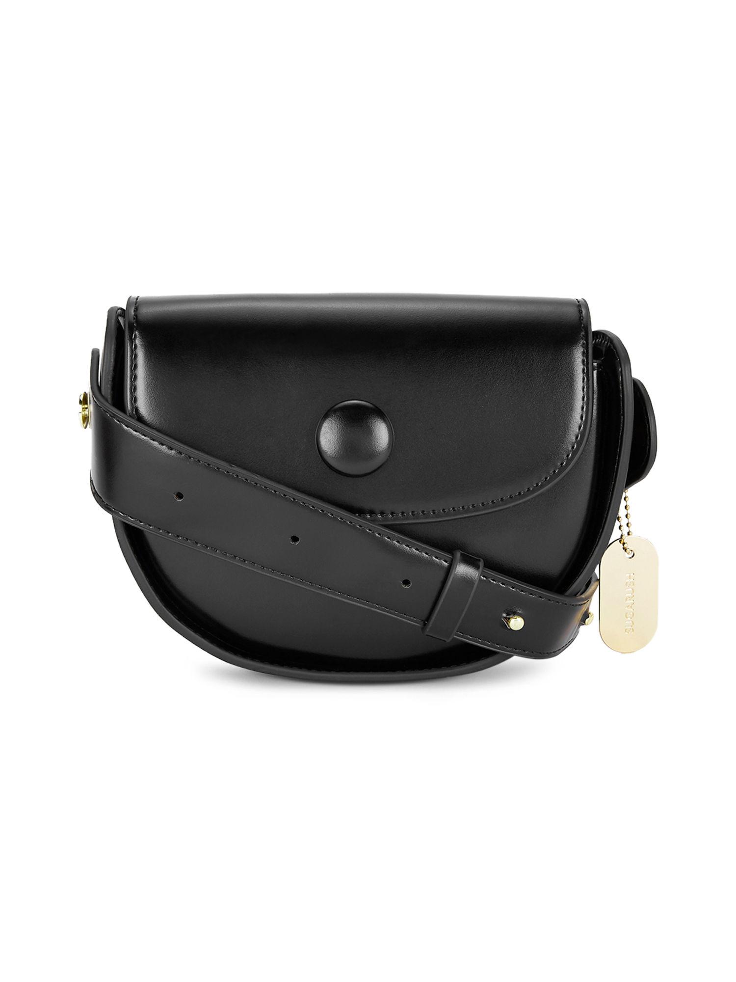 liliana black solid sling and cross bag (s)