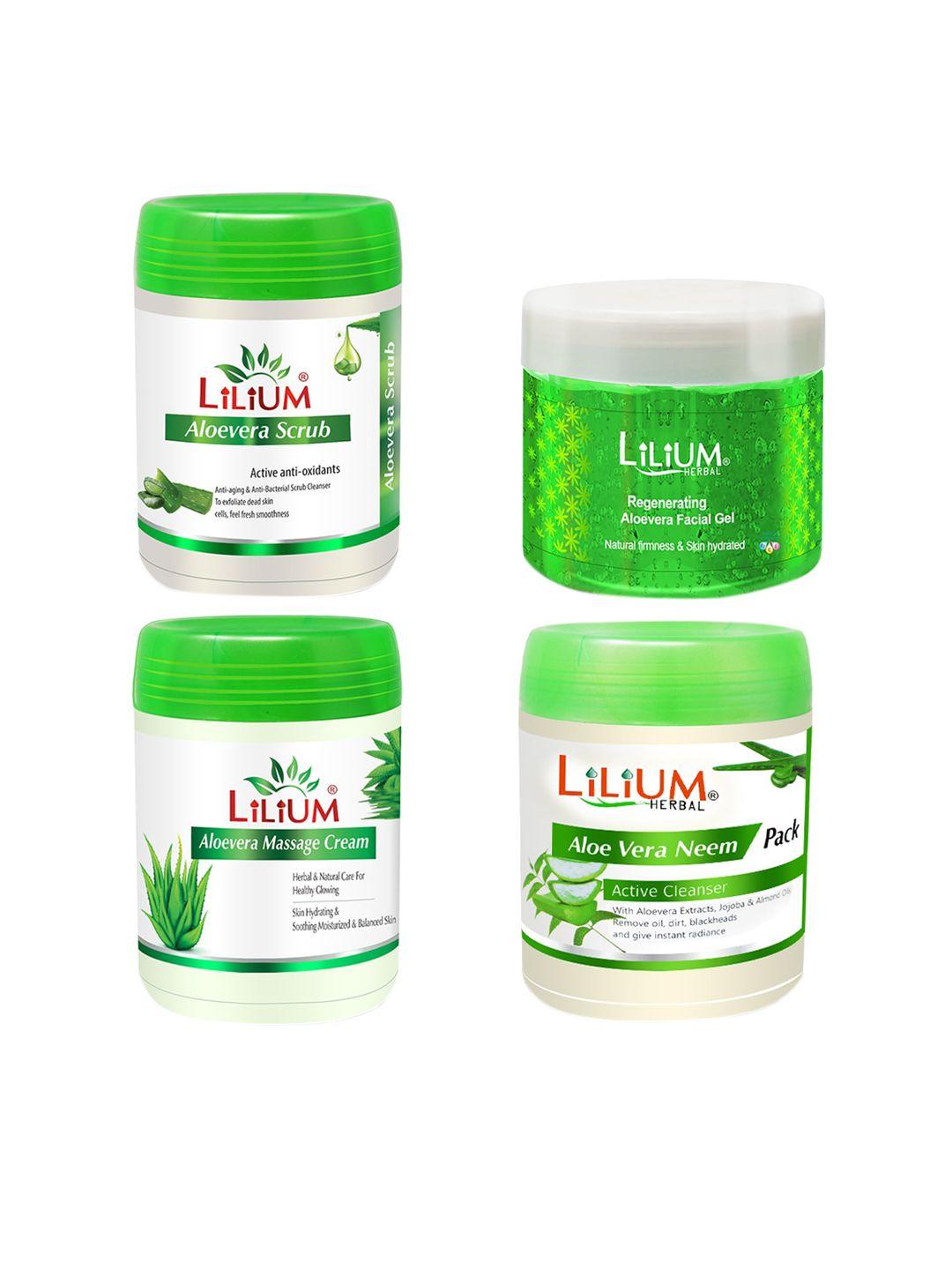 lilium active anti-oxidants aloevera facial kit, 3600 gm