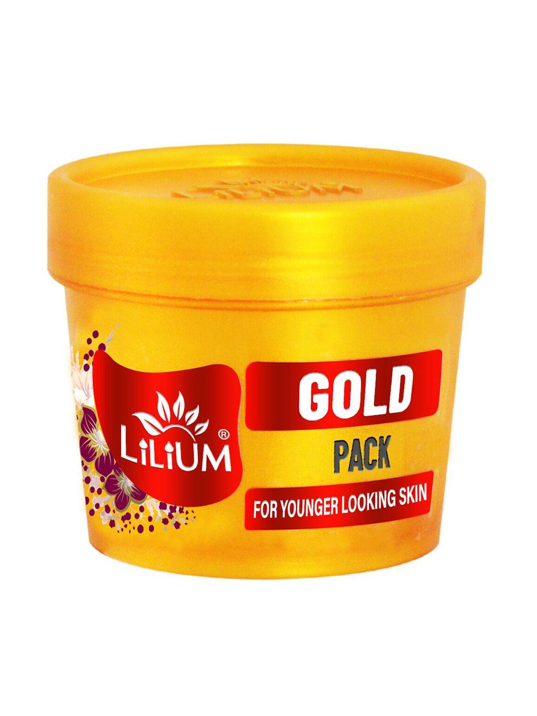 lilium gold face mask for younger looking skin extra glow & fair complexion - 100g