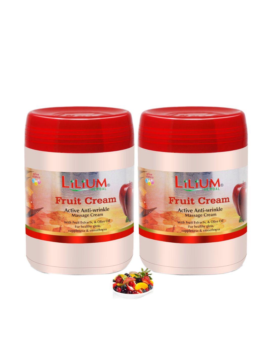 lilium set of 2 anti wrinkle massage cream 900 gm