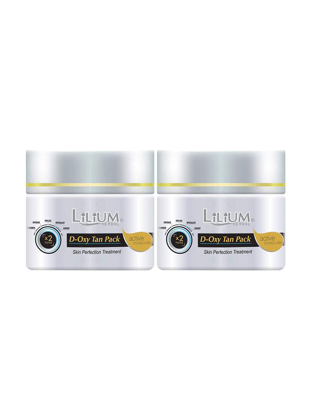 lilium set of 2 d-oxy tan face pack  275g