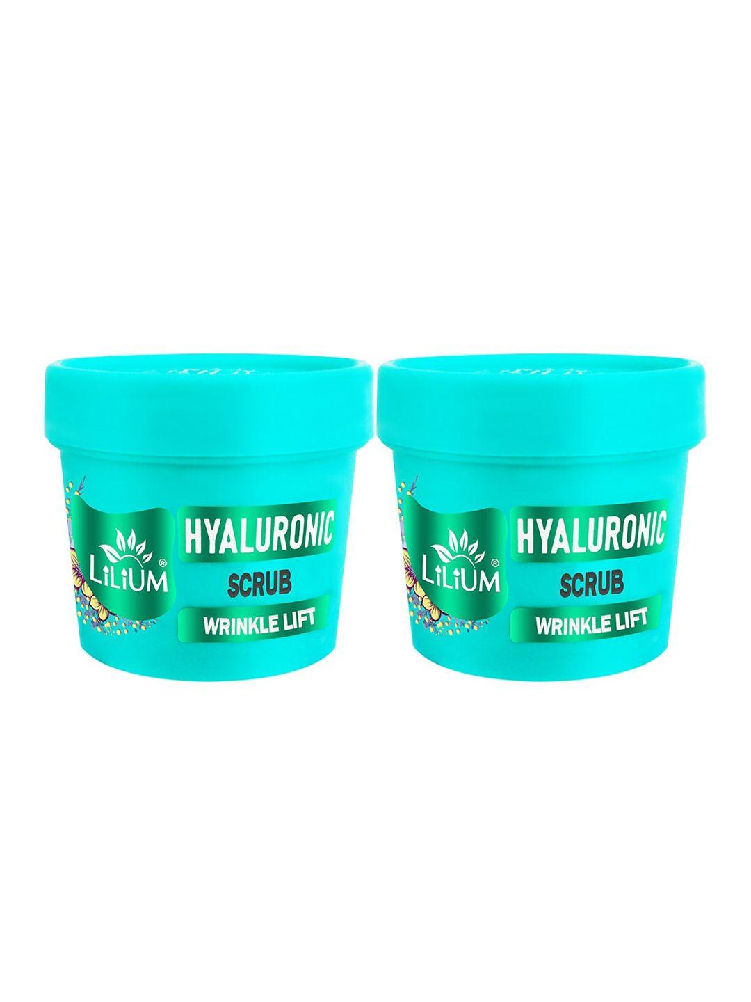 lilium set of 2 hyaluronic scrubs for wrinkle lift - 100g each