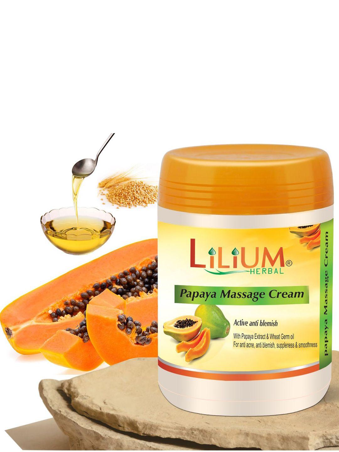 lilium set of 2 papaya massage cream 900gm