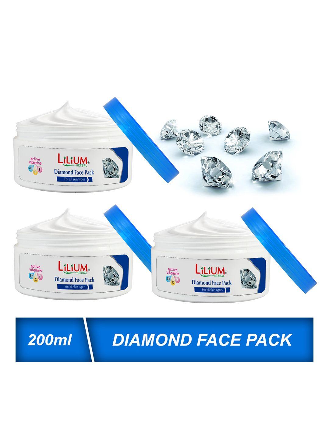 lilium set of 3 diamond face scrub 200ml