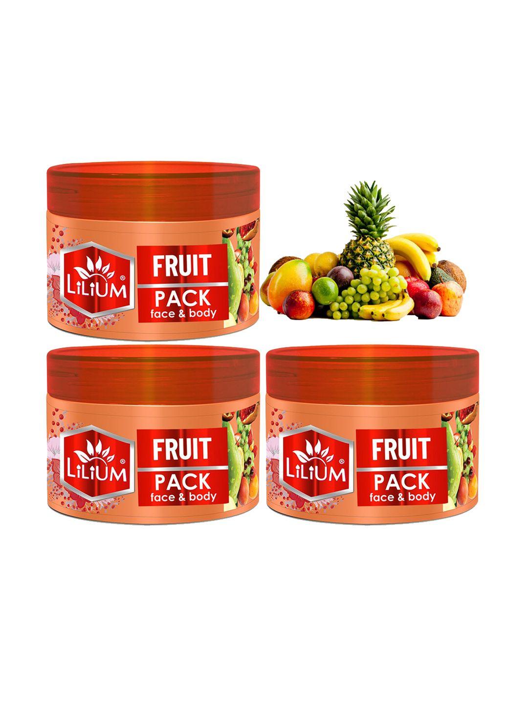 lilium set of 3 fruits face & body pack 250g