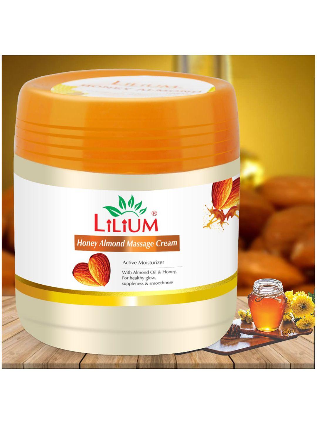 lilium set of 3 honey almond massage cream 500ml