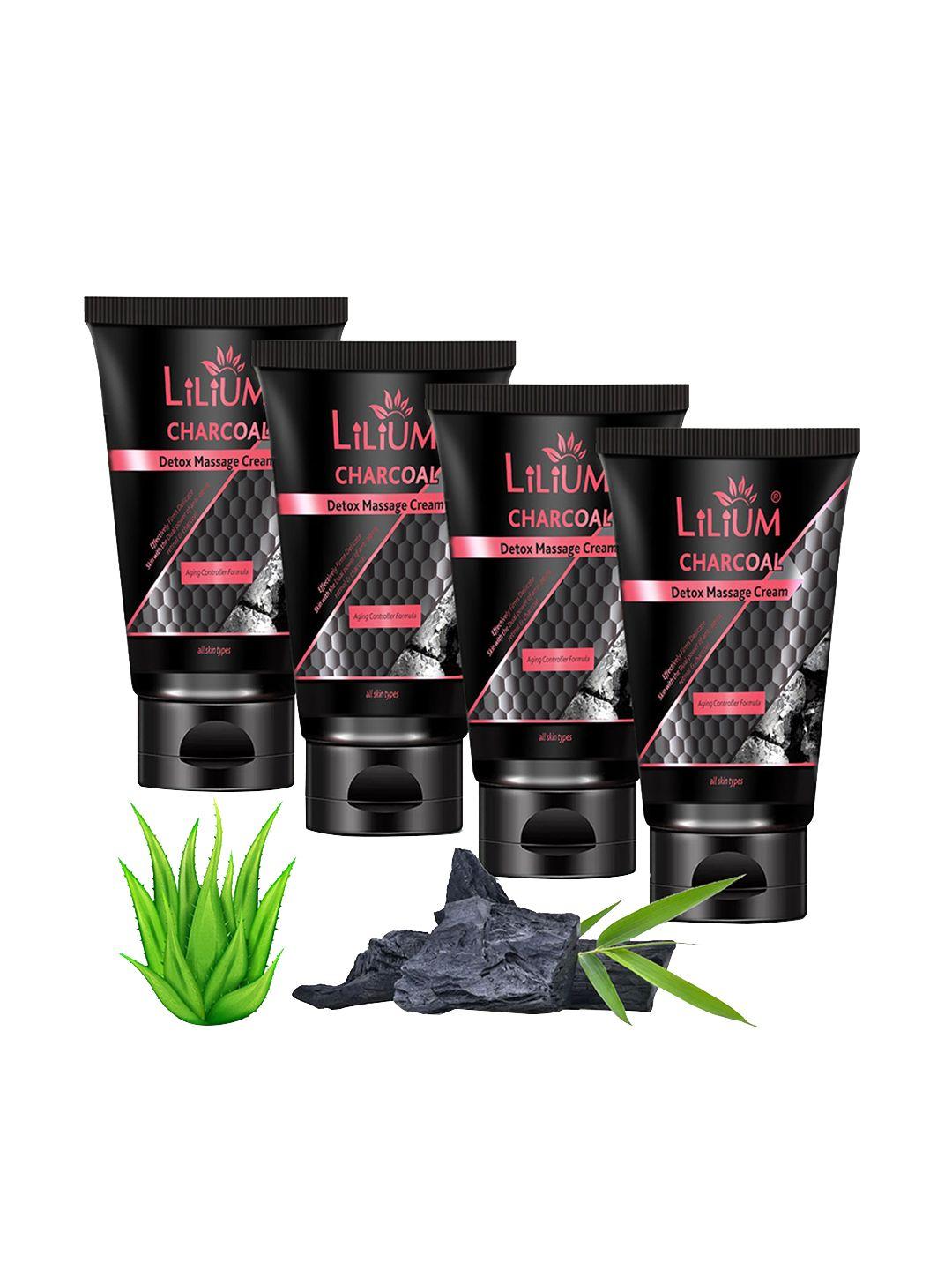 lilium set of 4 bamboo charcoal massage cream