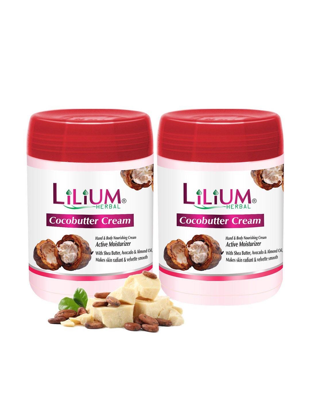 lilium women set of 2 cocobutter massage cream with fruit extract 900gm