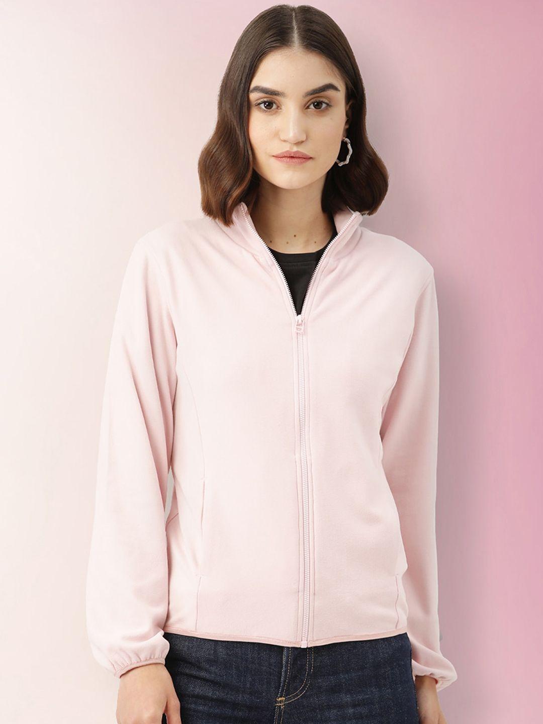 lill women pink geometric lightweight crop bomber jacket