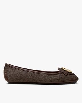 lillie monogram moccasins with metal accent