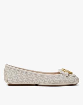 lillie printed moccasins with metal accent