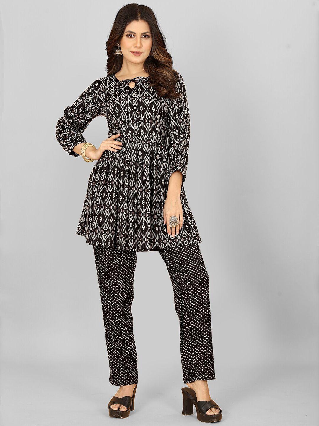 lilots printed tunic & trousers co-ords