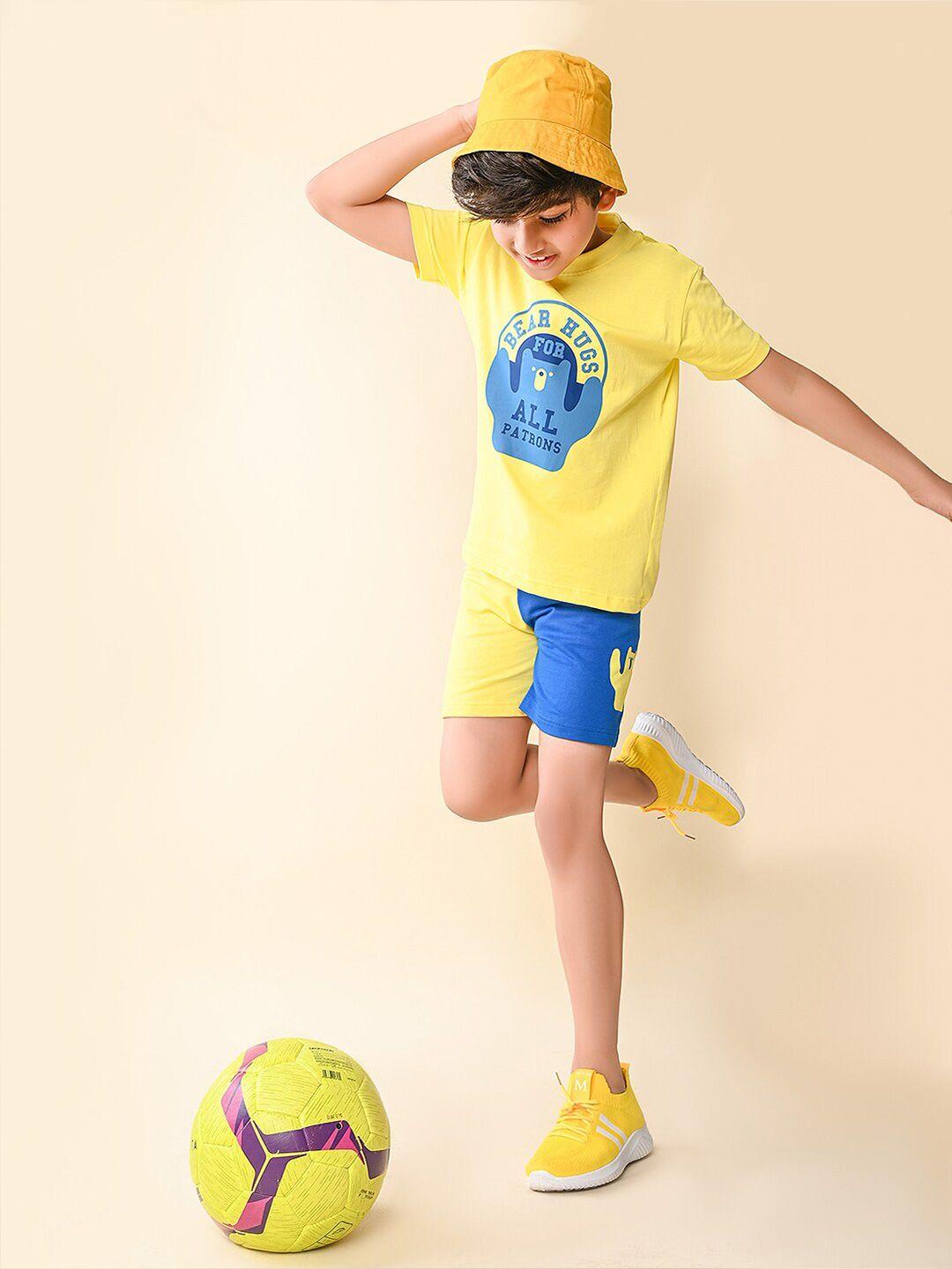 lilpicks boys printed t-shirt with shorts