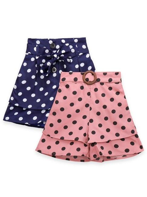 lilpicks kids multicolor printed shorts (pack of 2)
