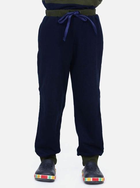 lilpicks kids navy regular fit trackpant